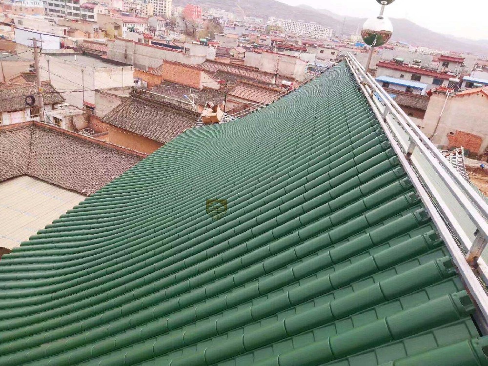 甘肃清真寺院仿古铝瓦安装工程